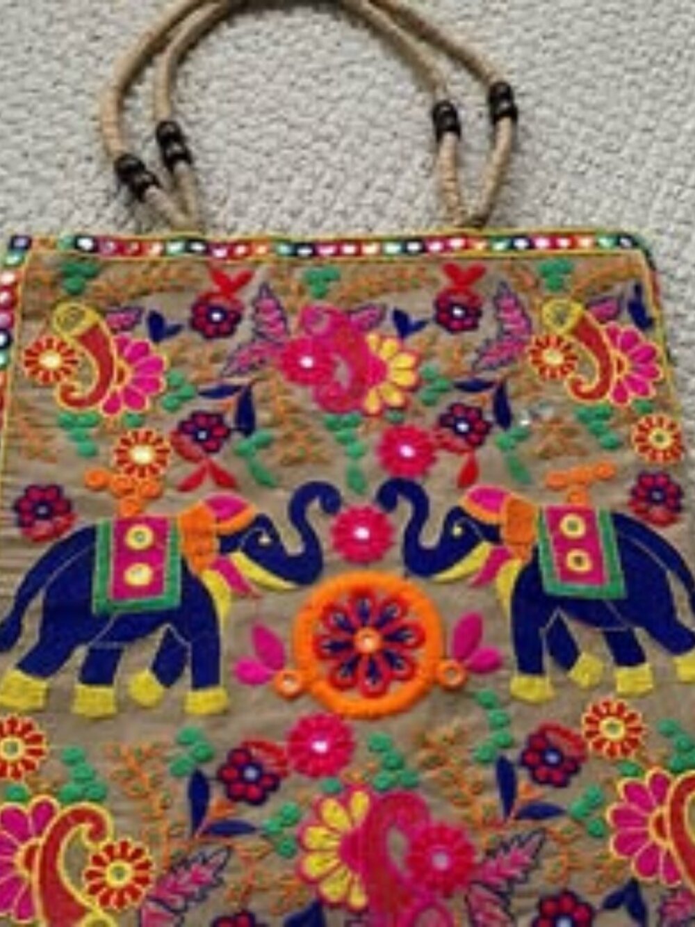 Embriodered Tote bag